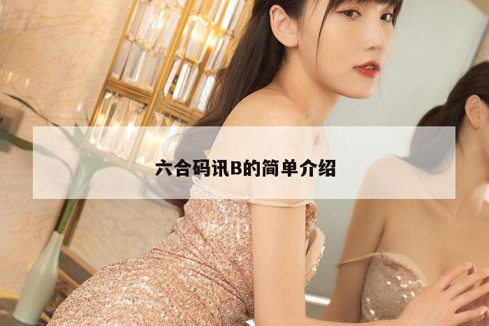 六合码讯B的简单介绍